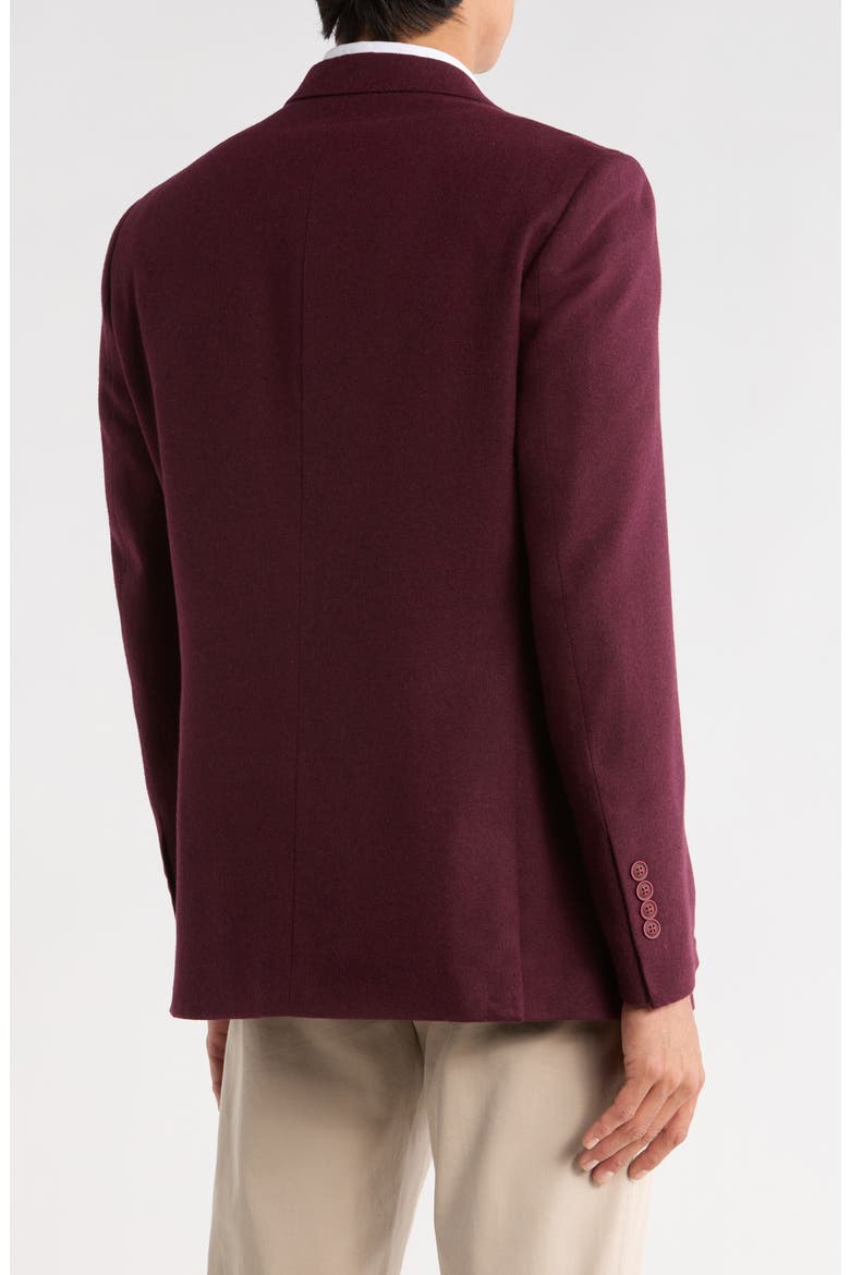 Notch Lapel Dinner Jacket, Alternate, color, BURGUNDY