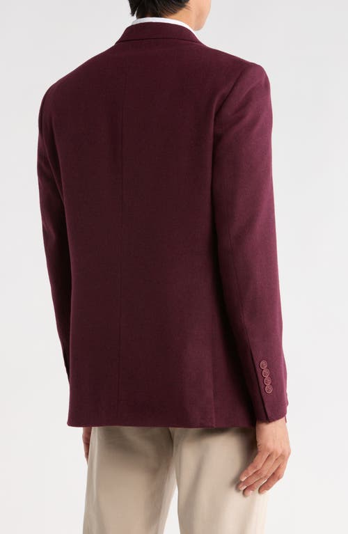 Nautica Notch Lapel Dinner Jacket In Burgundy