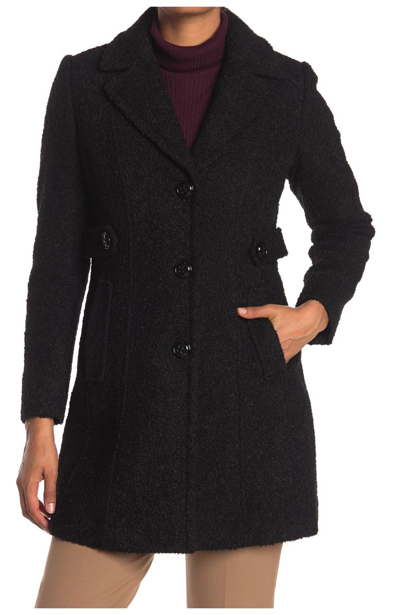Gallery Notch Collar Boucle Coat, Main, color,