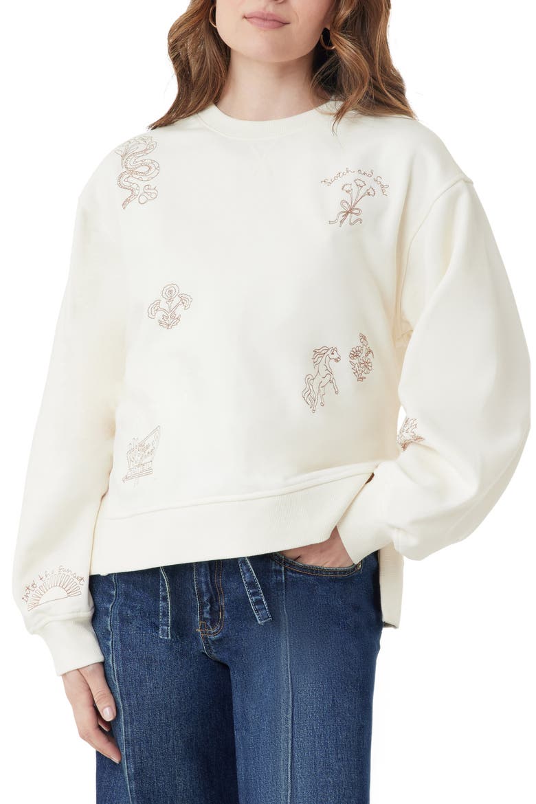 Oversize Side Vent Sweatshirt, Main, color, WHITECAP GRAY