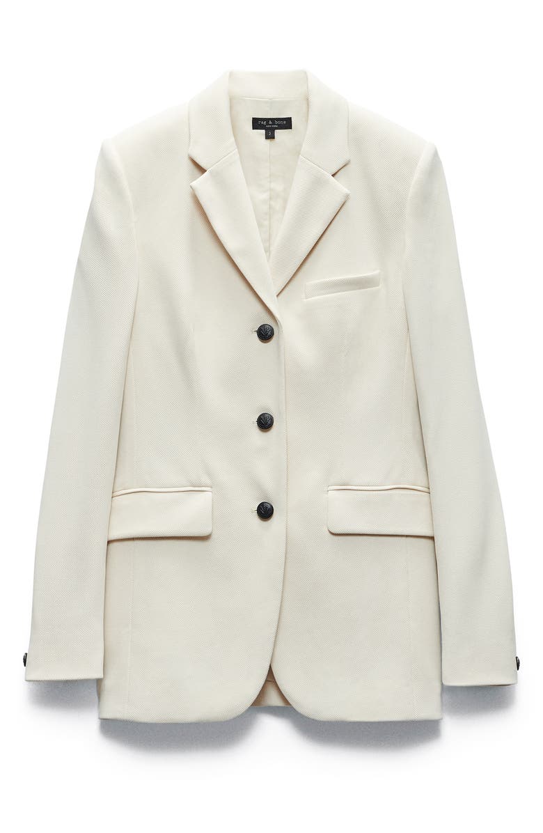 rag & bone Cadence Italian Tweed Blazer, Alternate, color, Ivory