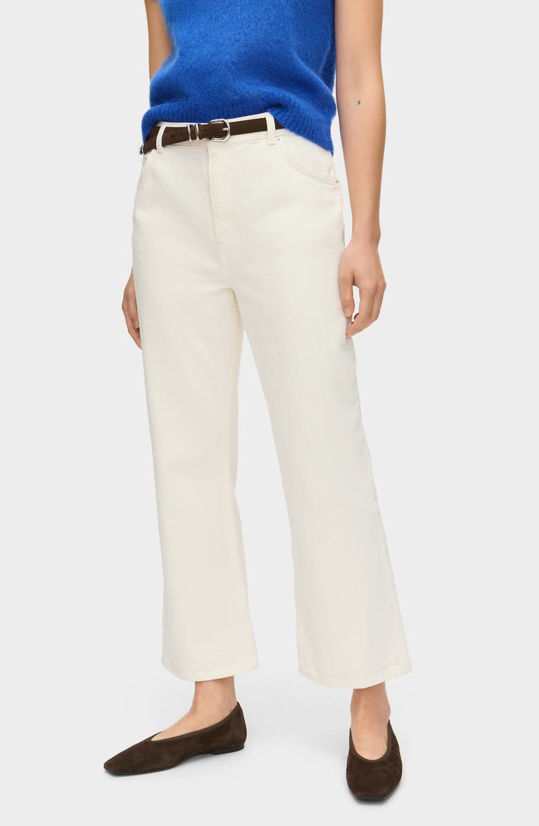 ALIGNE Crop Flare Jeans, Alternate, color, Ecru