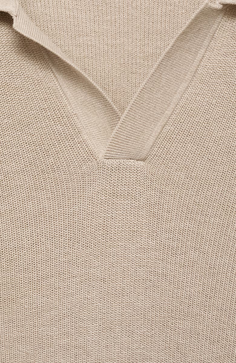 MANGO Johnny Collar Polo Sweater, Alternate, color,