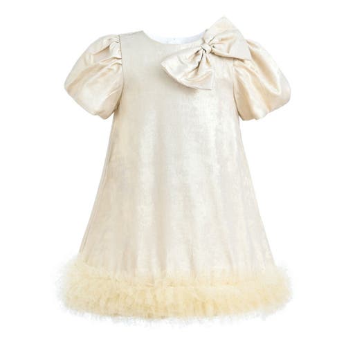 Shop Mimi Tutu Teacup Frill Dress In Gold