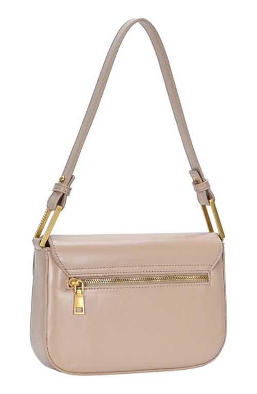 Madison West Flap Shoulder Bag In Taupe