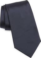 Ralph Lauren Purple Label Peau de Soie Solid Navy Silk Tie