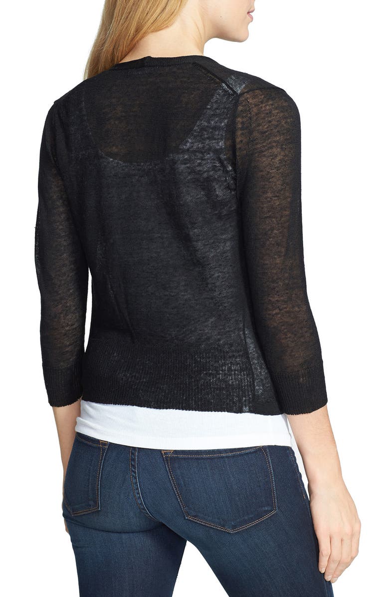 NIC+ZOE Convertible Cardigan, Alternate, color, Black Onyx