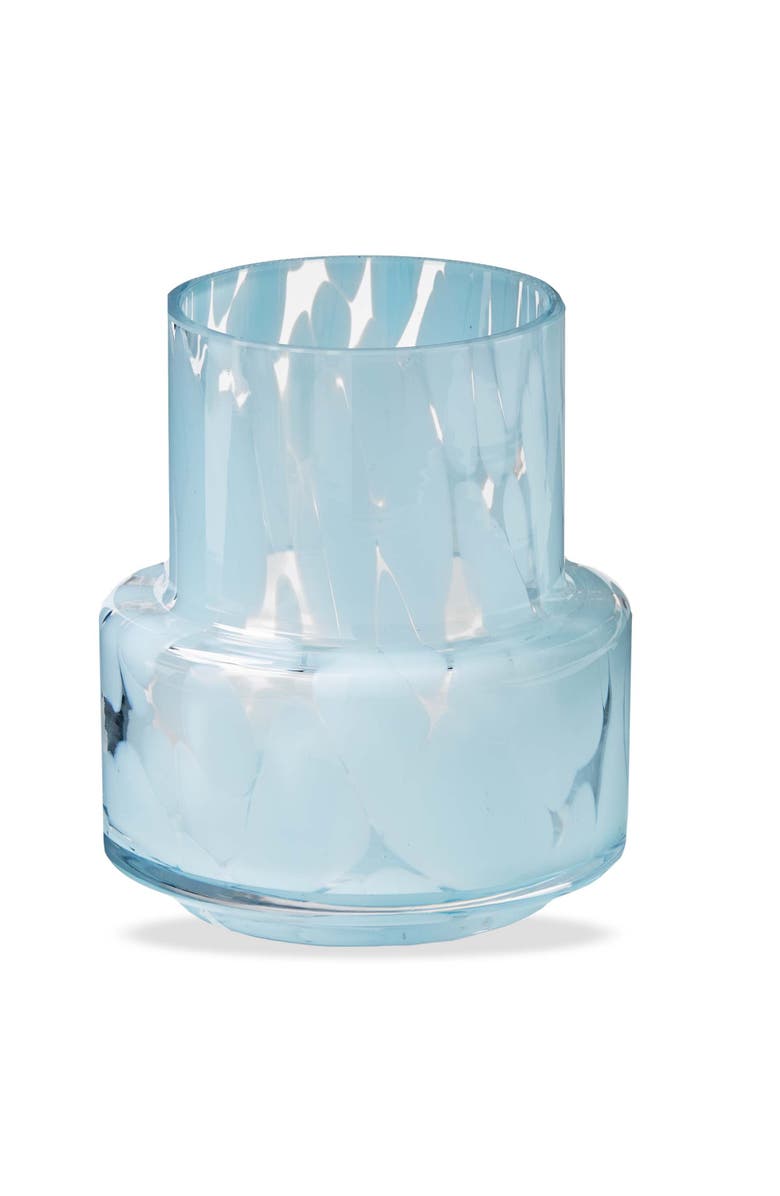 tag Porto Light Blue Speckled Glass Vase - Summer Decorative Piece, Main, color, Blue