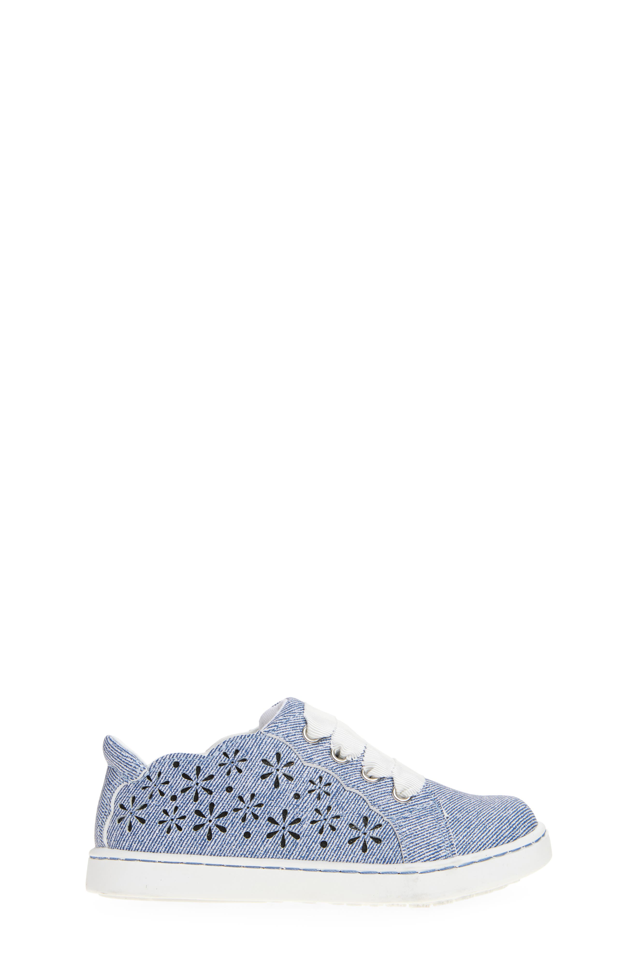 L
AMOUR Denise Cutout Sneaker, Alternate, color, Denim