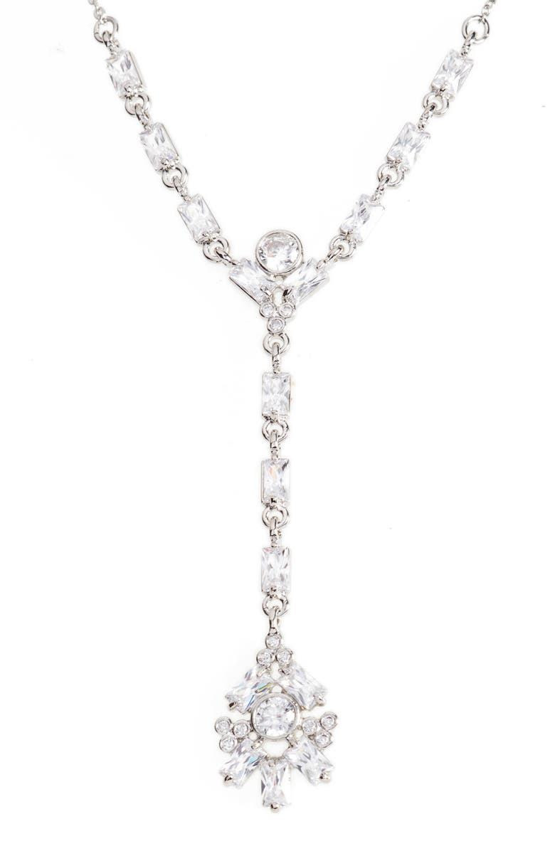CZ by Kenneth Jay Lane Y-Necklace, Main, color, 