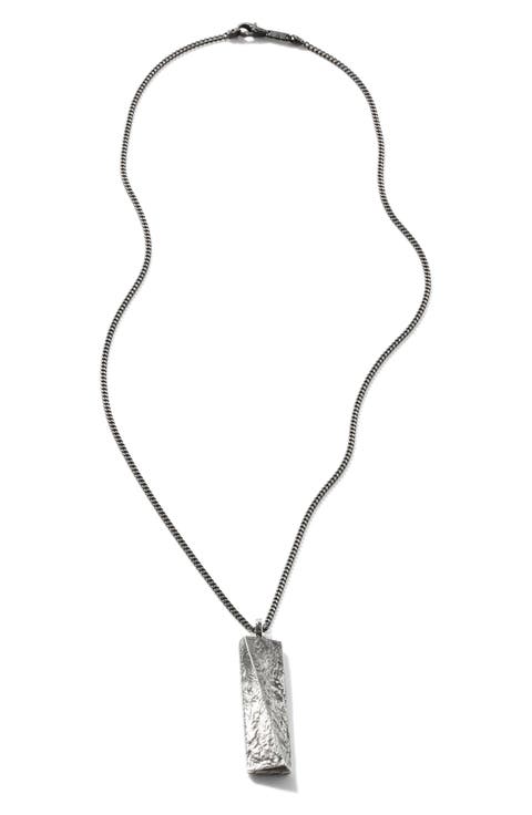 Men's Classic Chain Reclaimed Pendant Necklace