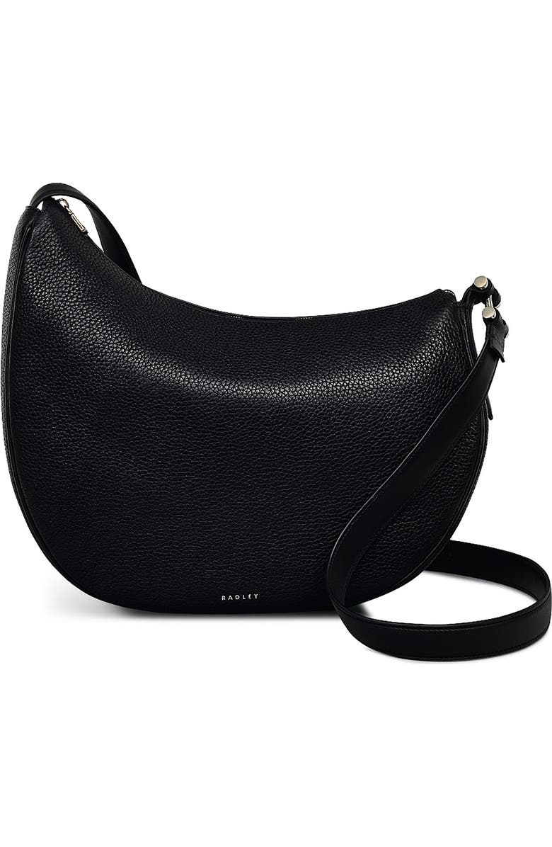 Radley Pemberton Row Large Ziptop Crossbody Bag, Main, color, Black