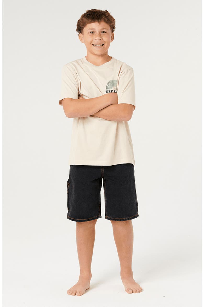 Kids' Rising Cotton Graphic T-Shirt, Alternate, color, VINTAGE WHITE