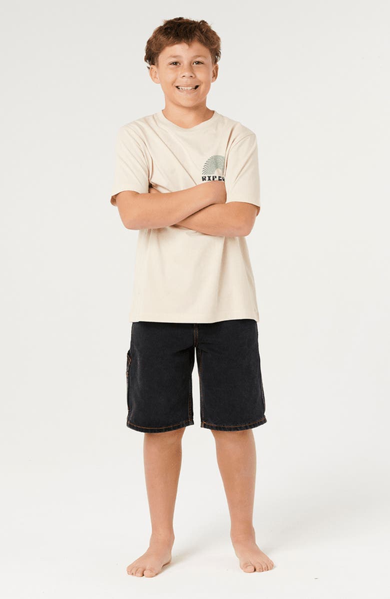 Rip Curl Kids' Rising Cotton Graphic T-Shirt, Alternate, color, Vintage White