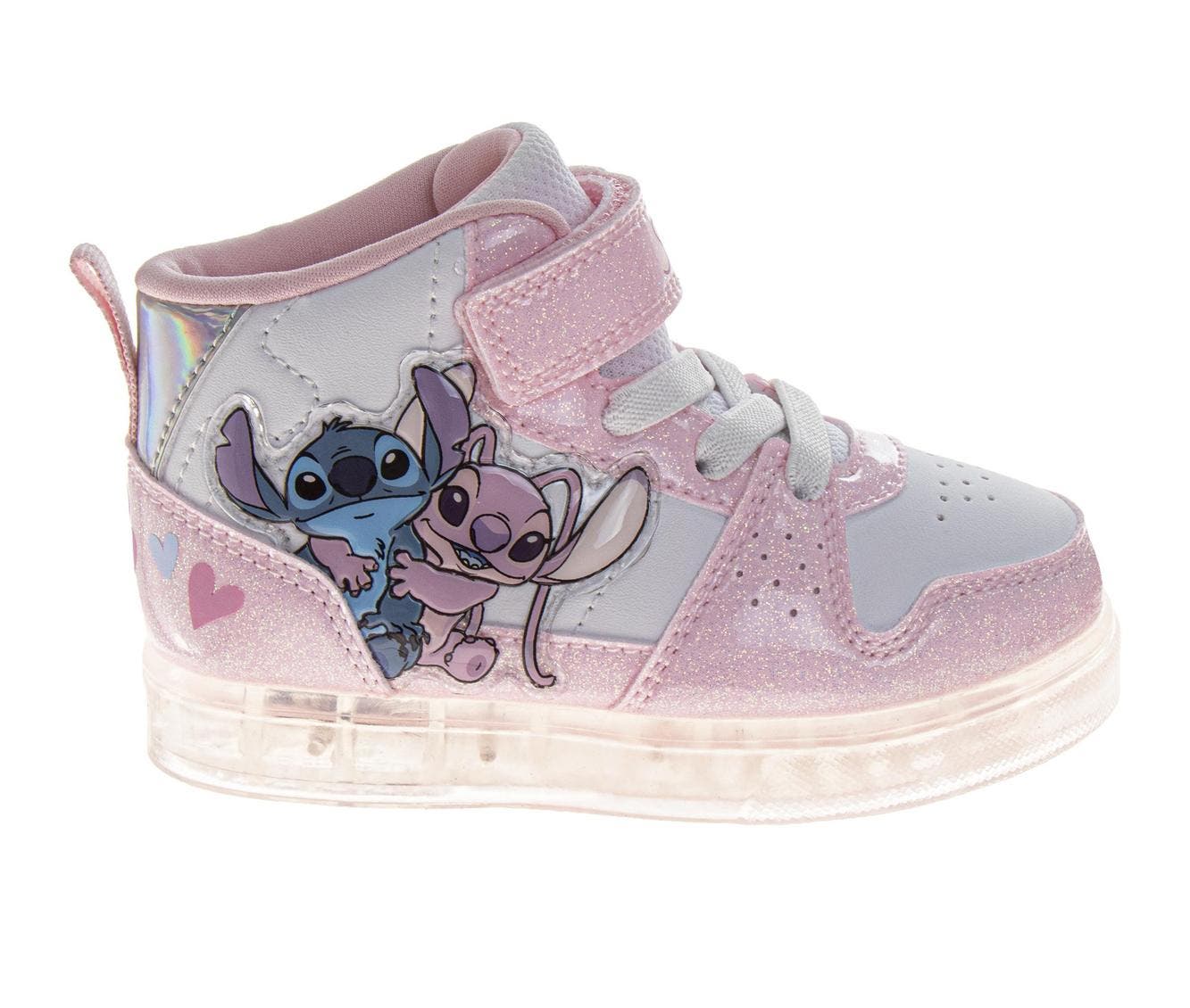 Disney Stitch High Top Boys Sneakers, Alternate, color, Pink White