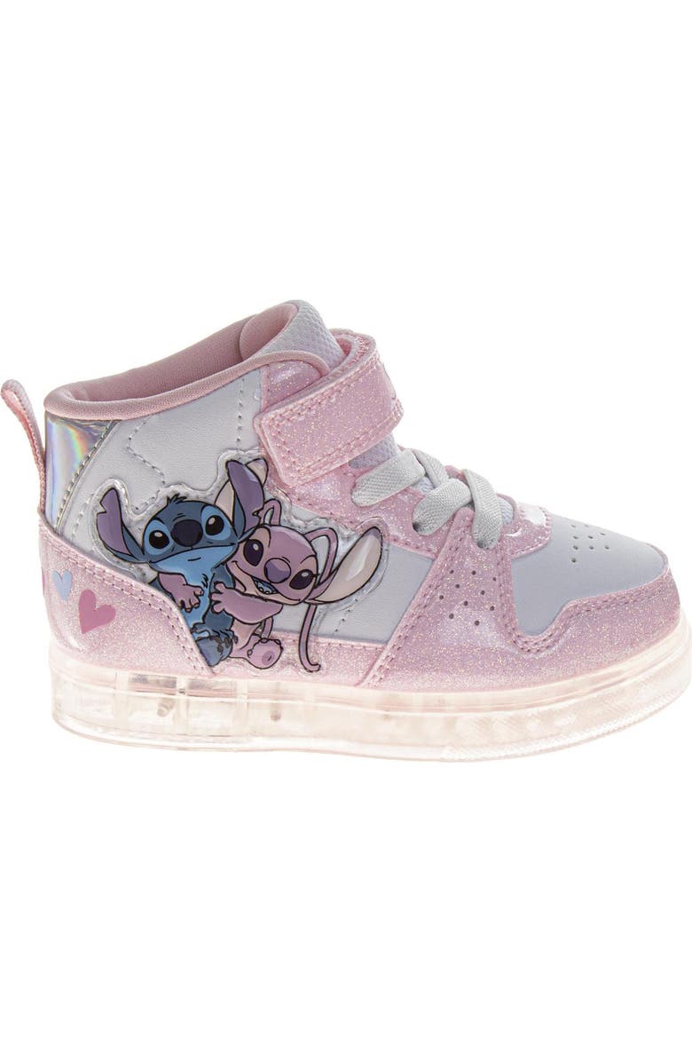 Disney Stitch High Top Boys Sneakers, Alternate, color, Pink White