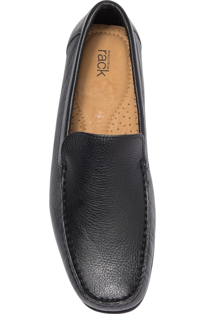 NORDSTROM RACK Lancer Driver Loafer, Alternate, color, Black Leather