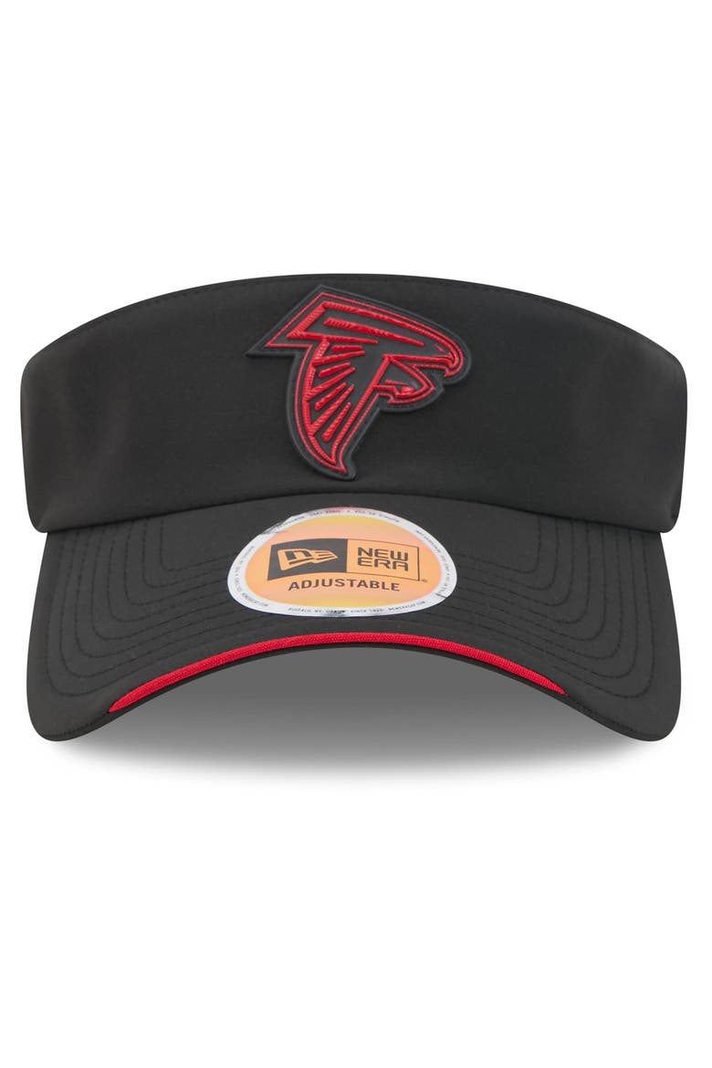 Men's New Era Black Atlanta Falcons 2026 Sideline Adjustable Visor, Alternate, color, Black