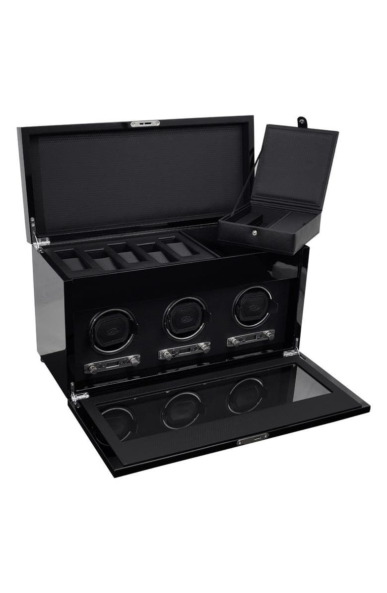 WOLF 'Savoy' Triple Watch Winder & Case, Alternate, color,