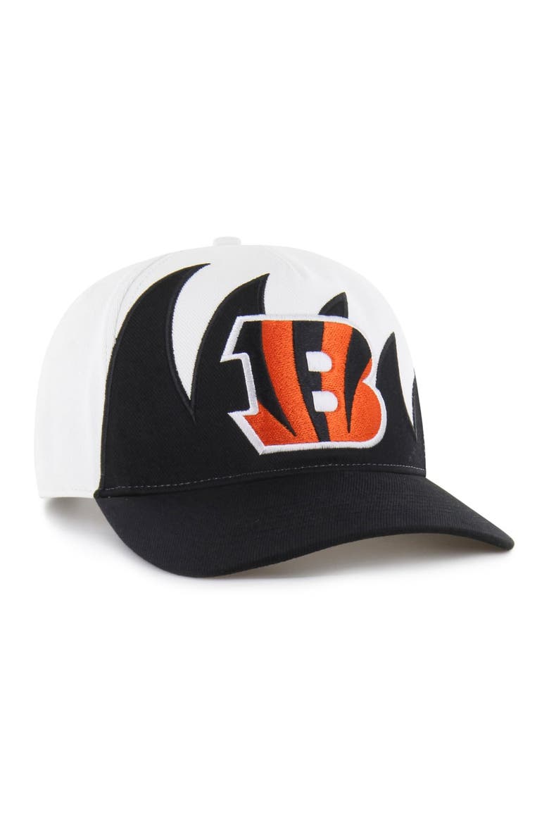 Men's '47 White Cincinnati Bengals Jagged Hitch Adjustable Hat, Alternate, color, White
