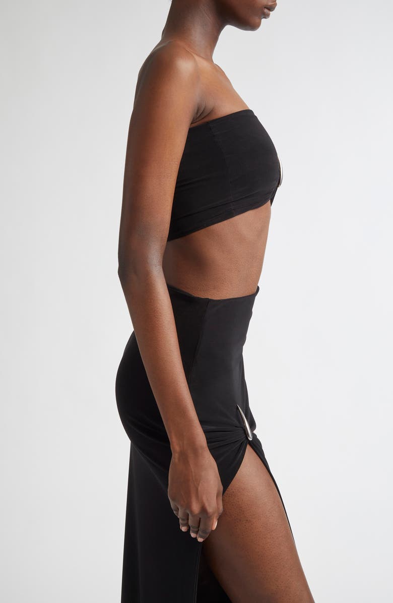 GRACE LING Claw Stapless Bralette, Alternate, color, Black