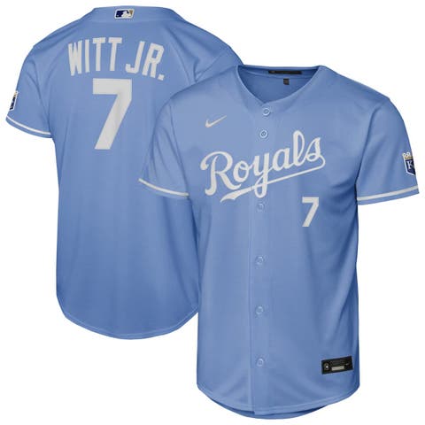 Youth Nike Bobby Witt Jr. Light Blue Kansas City Royals Alternate Stadium Jersey
