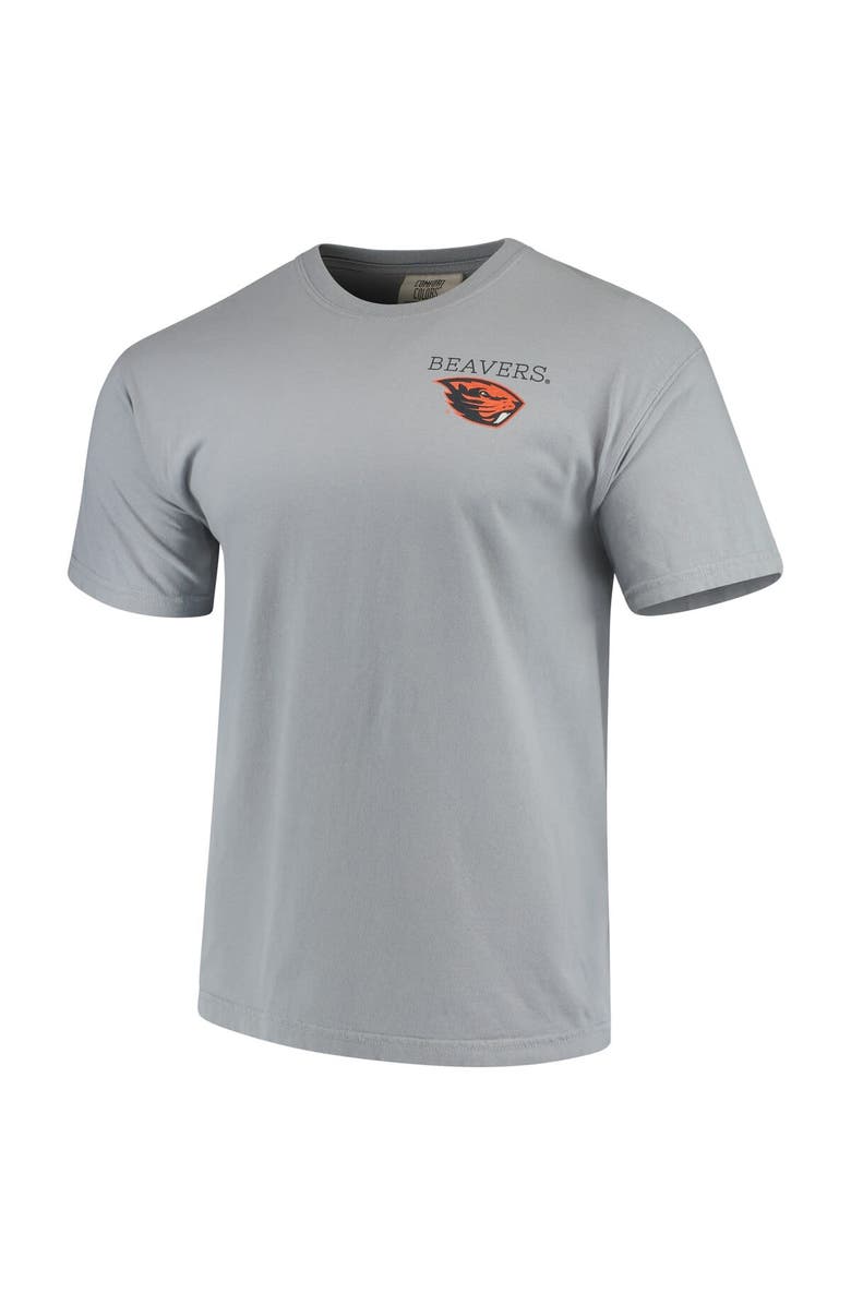 IMAGE ONE Men's Gray Oregon State Beavers Team Comfort Colors Campus Scenery T-Shirt, Alternate, color, 
