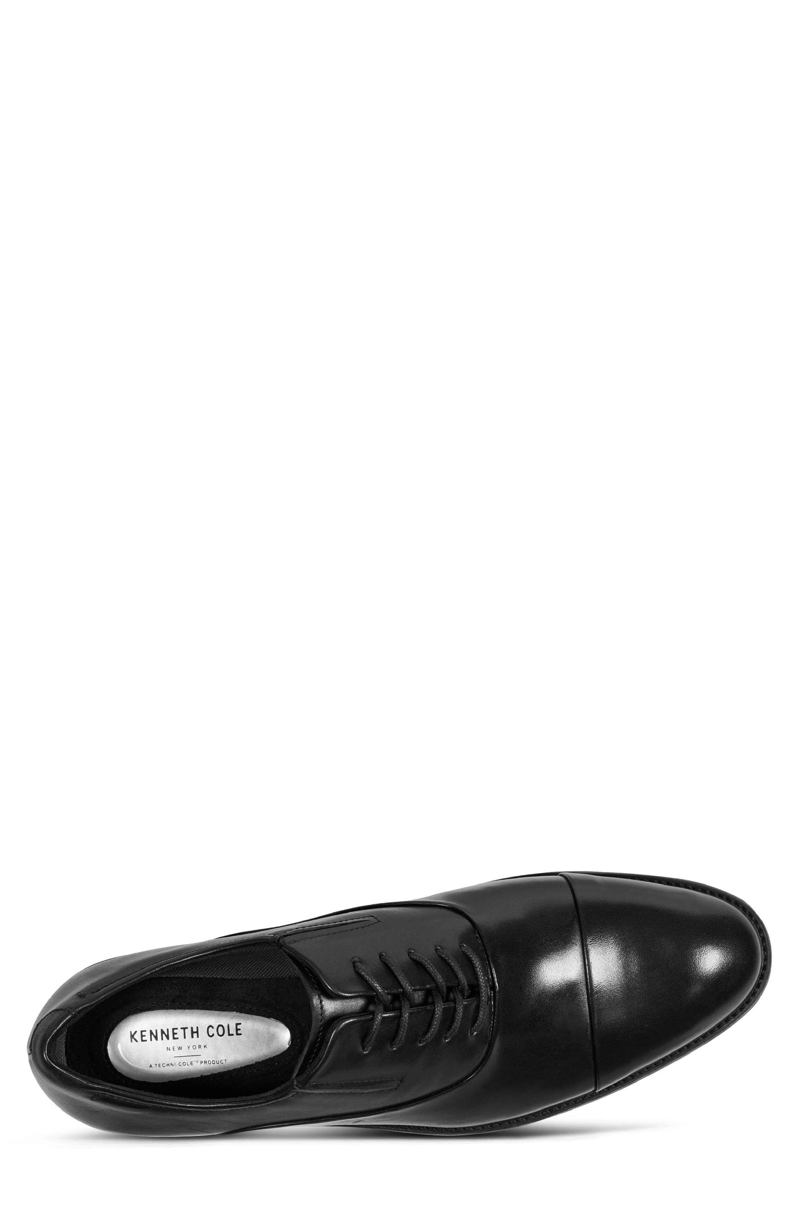 Kenneth Cole New York Tully Cap Toe Oxford, Alternate, color, Black/ Black