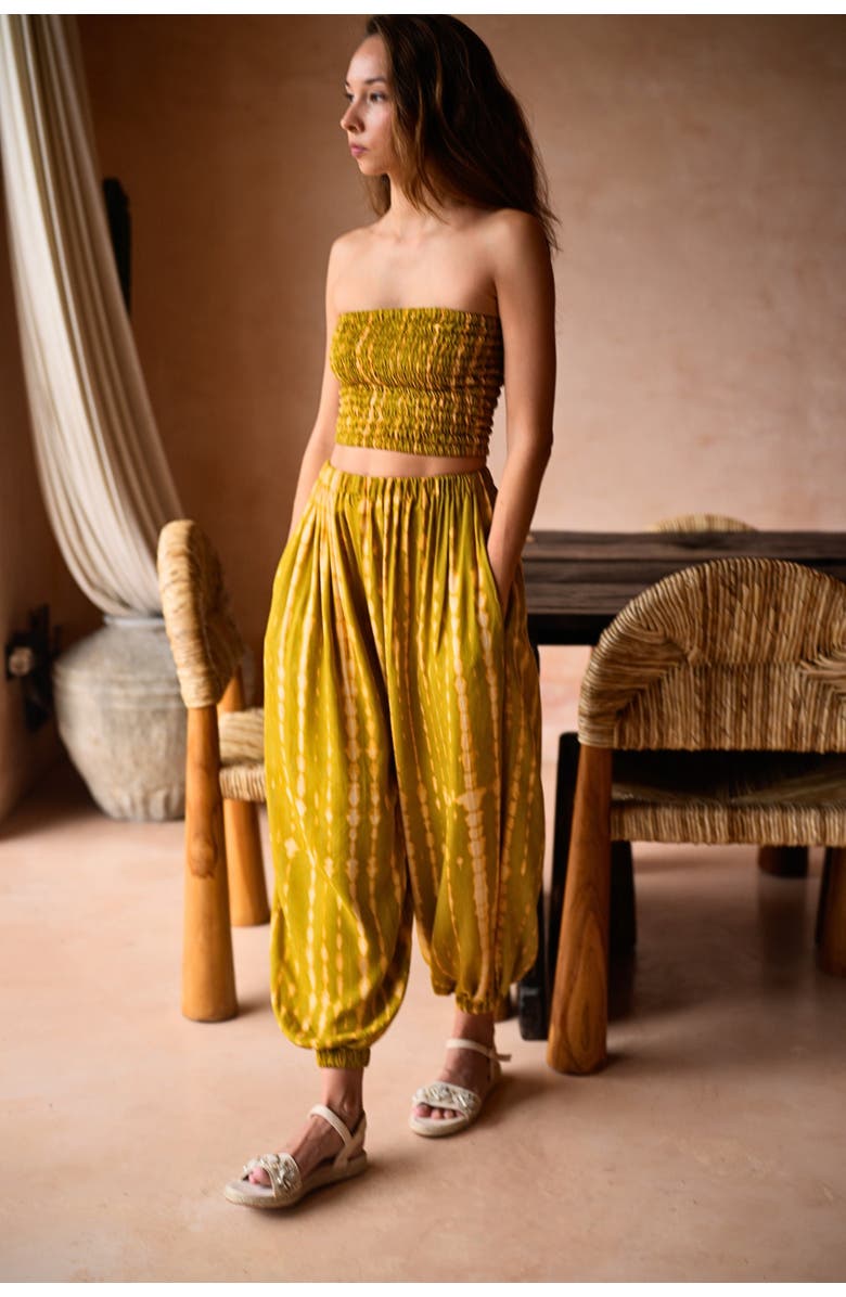 PINK HALEY Jane Balloon Pants With Matching Tube Top Set, Alternate, color, 