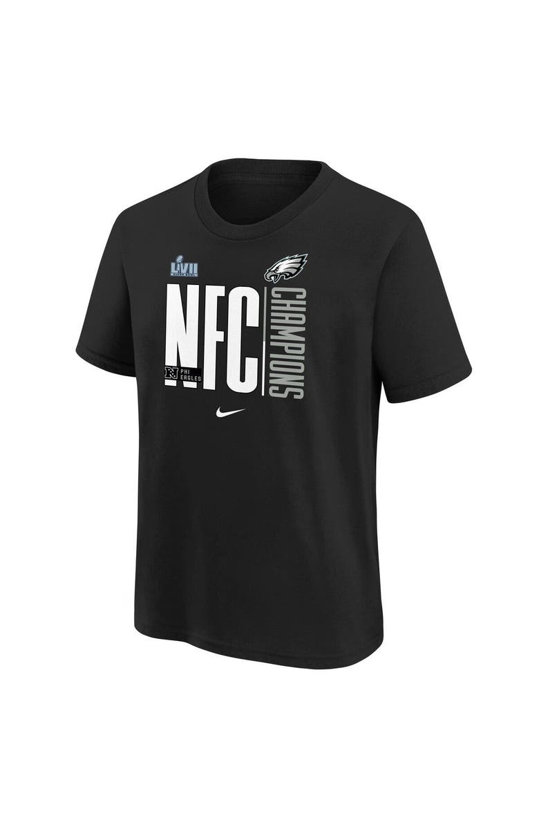 Nike Youth Nike Black Philadelphia Eagles 2022 NFC Champions Iconic T-Shirt, Alternate, color, 