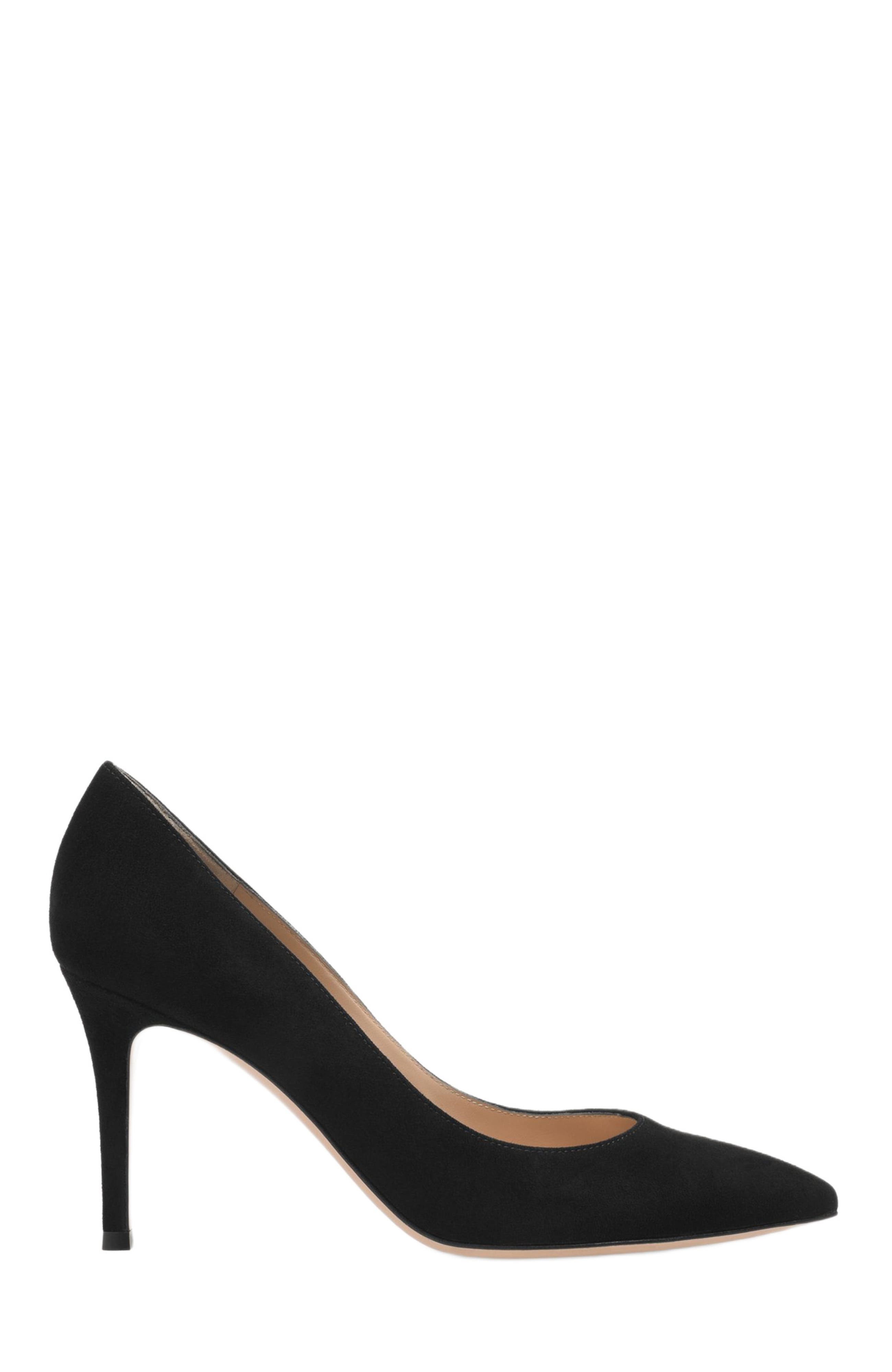 Gianvito Rossi Gianvito 85 Pump, Main, color, Black Suede