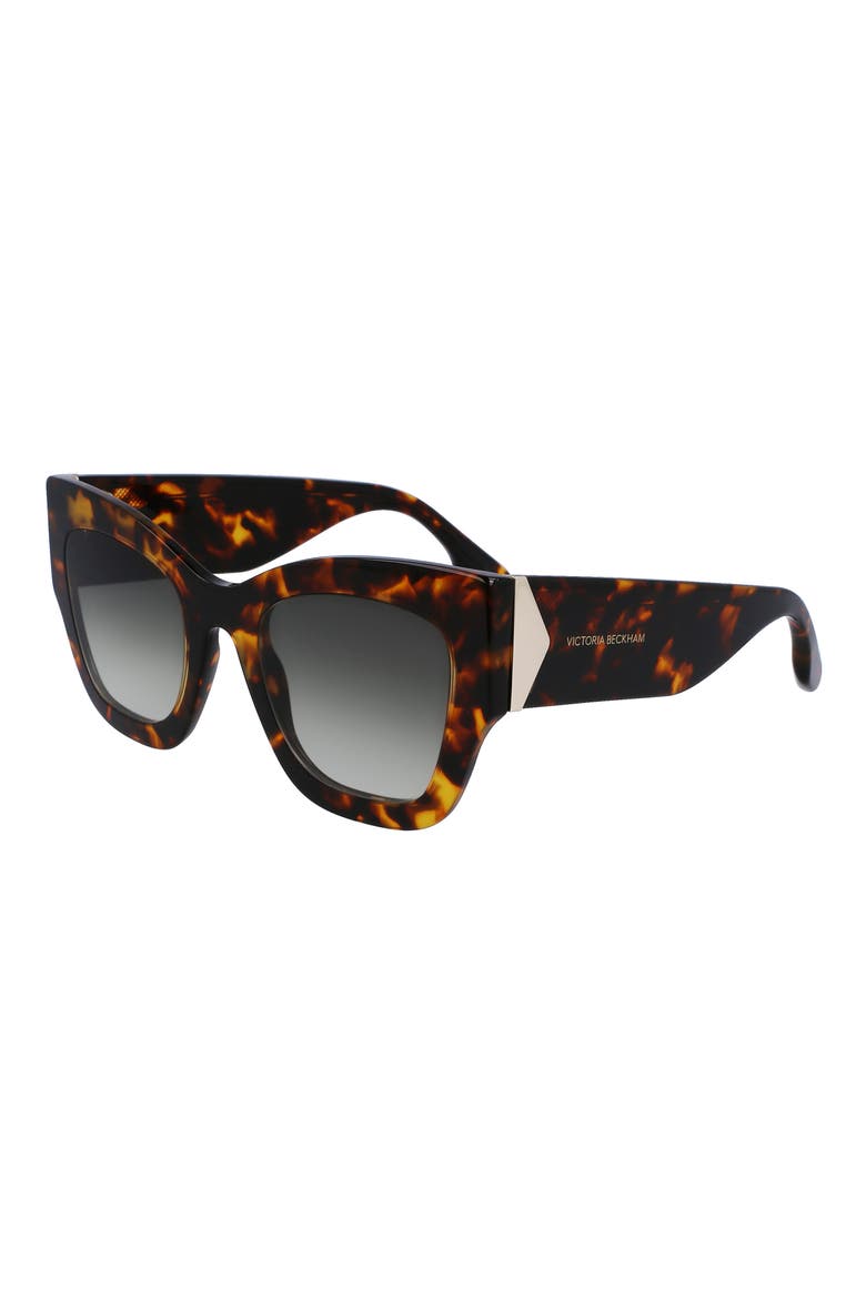 51mm Butterfly Sunglasses, Alternate, color, DARK HAVANA