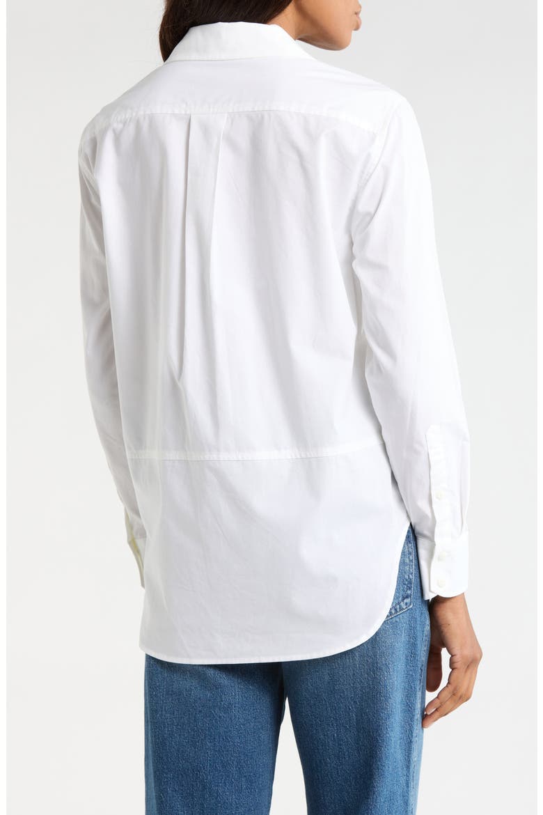 Bella Long Sleeve Poplin Shirt, Alternate, color, WHITE