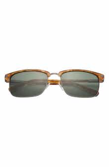 Ted Baker London Clubmaster 57mm Full Rim Polarized Sunglasses