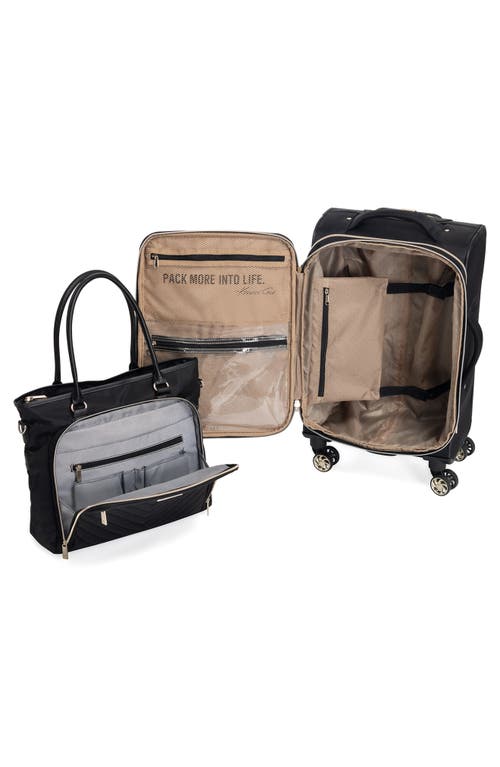 Kenneth Cole Chelsea Travel Two-piece Set In Black