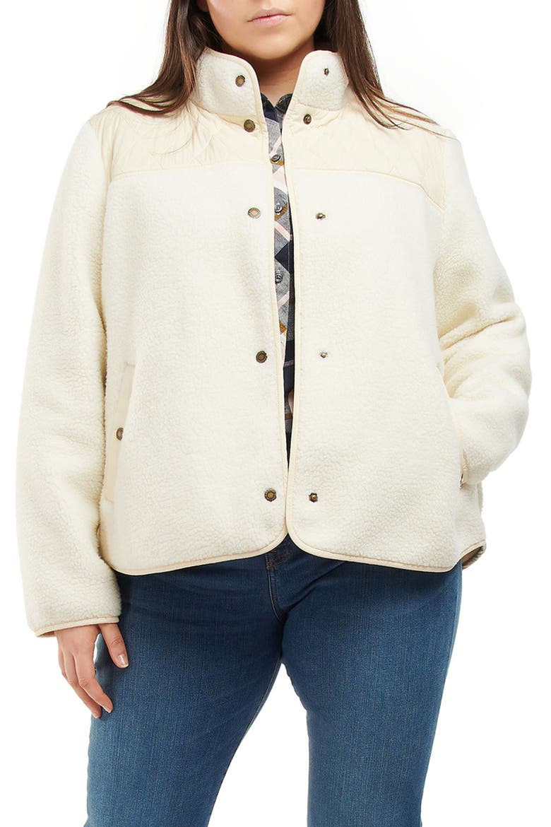 Aspena High Pile Fleece Jacket, Main, color, WINTER PEARL