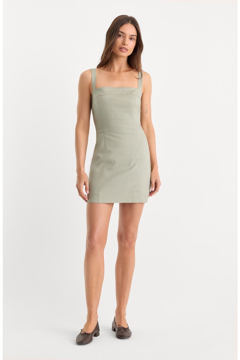 Structured Minidress, Alternate, color, MOSSWELL