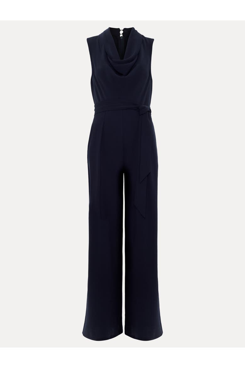 Emry Cowl Neck Jumpsuit, Alternate, color, Navy