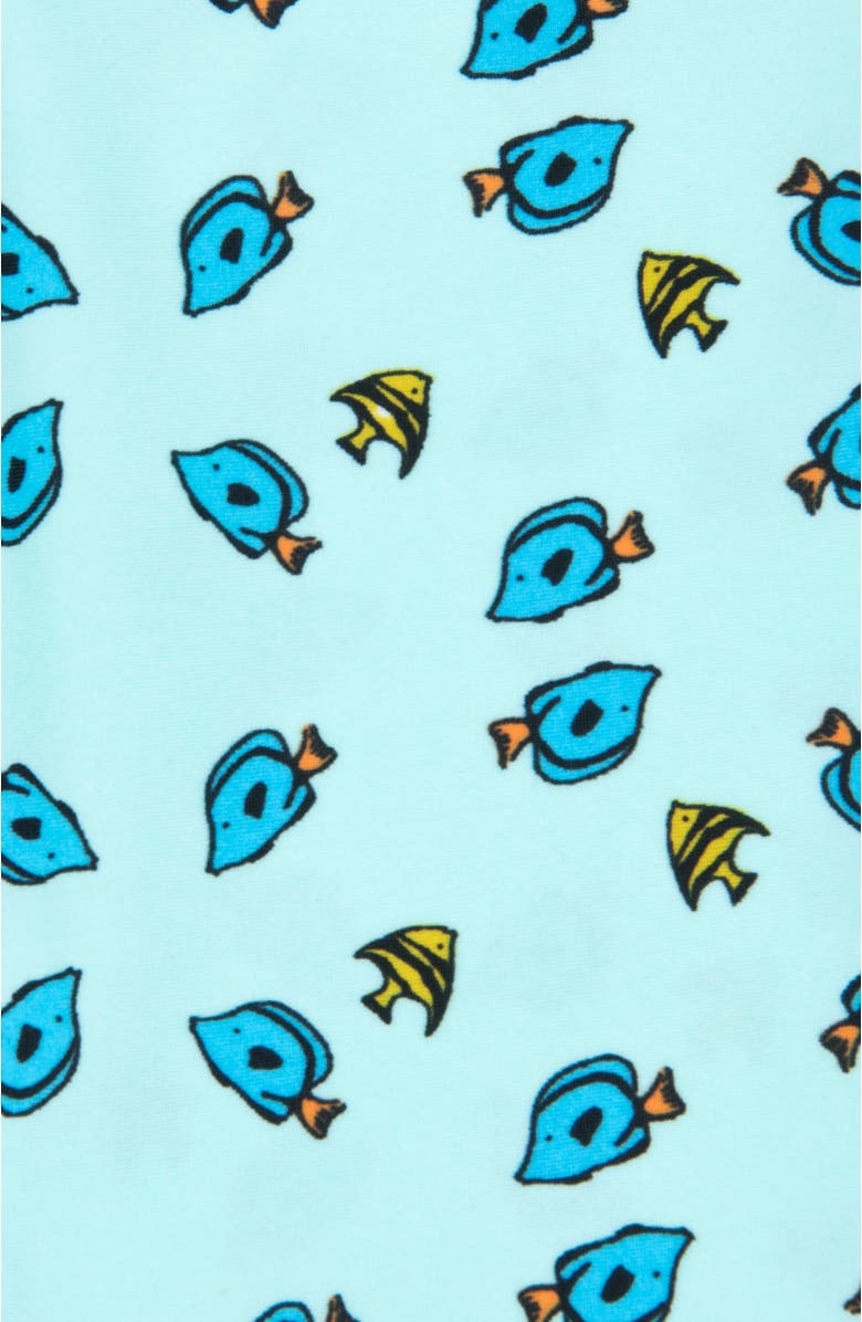 Leveret Baby One-Piece Rashguard, UPF 50+ Sun Protection Swimwear, Alternate, color, Fish