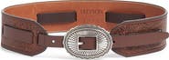 THE GREAT. & Stetson Tooled Leather Belt