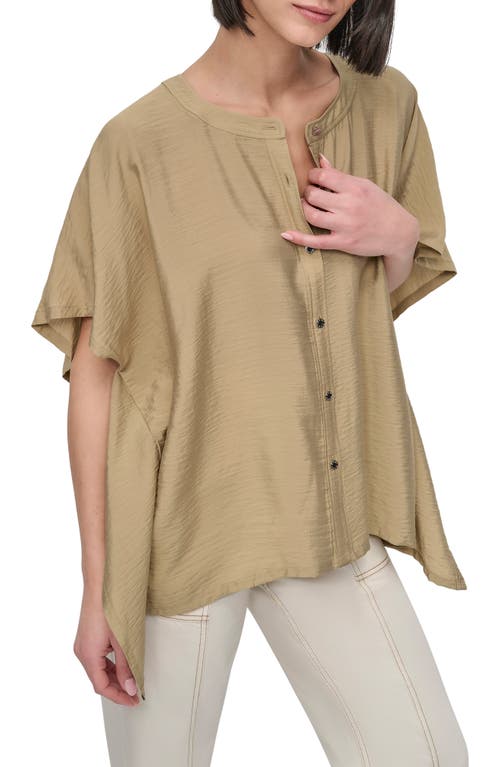 Dkny Textured Voile Button-up Shirt
