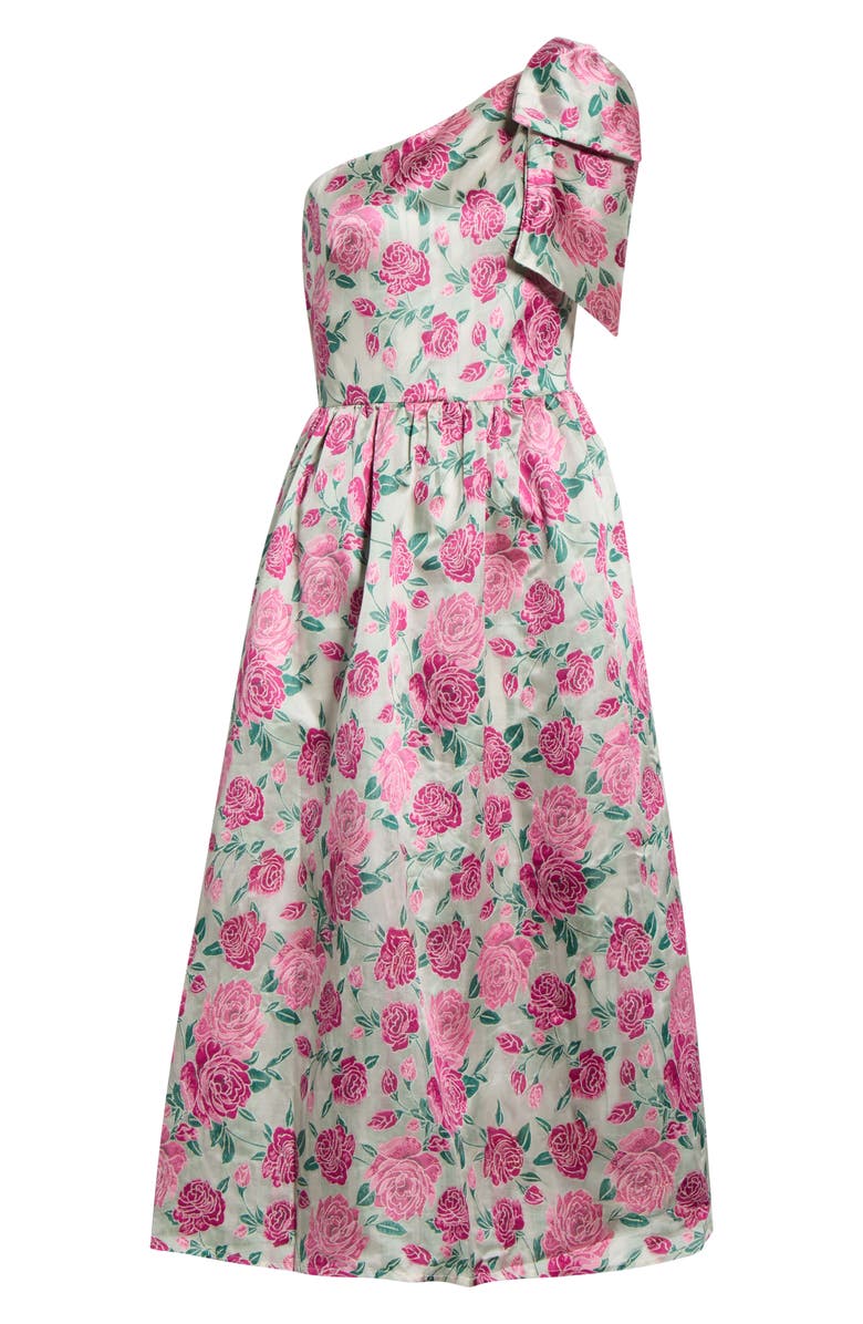 SUGARLIPS Dionne Floral Jacquard Midi Dress, Alternate, color, 