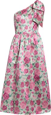 SUGARLIPS Dionne Floral Jacquard Midi Dress