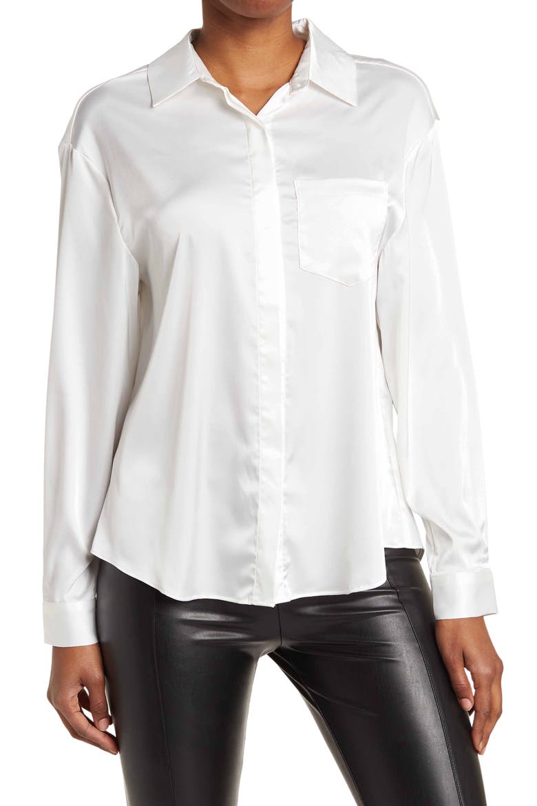 Bella Patch Pocket Shirt, Main, color, IVORY