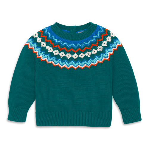 PRIMARY PRIMARY BABY FAIR ISLE SWEATER