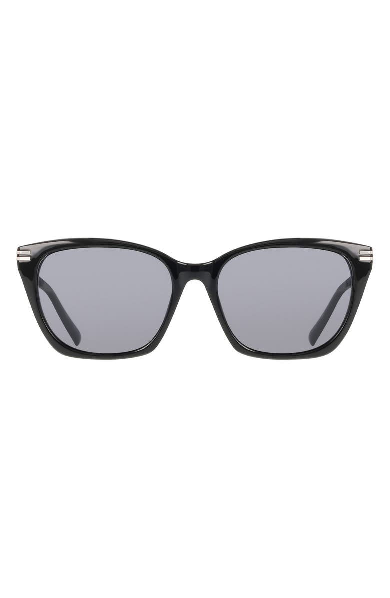 Cole Haan 54mm Cat Eye Sunglasses, Main, color, Black