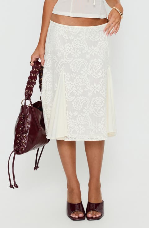 Quani Lace Midi Skirt