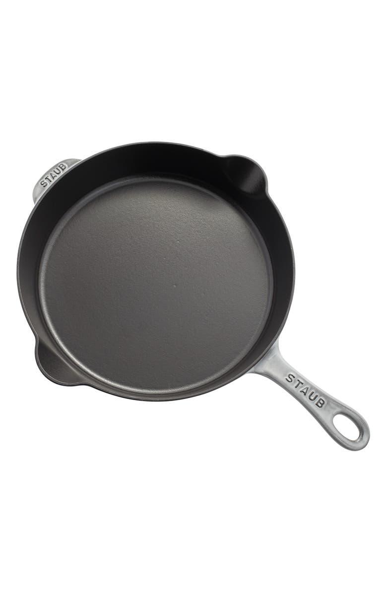 Staub 11-Inch Enameled Cast Iron Traditional Deep Skillet, Alternate, color, Graphite Grey