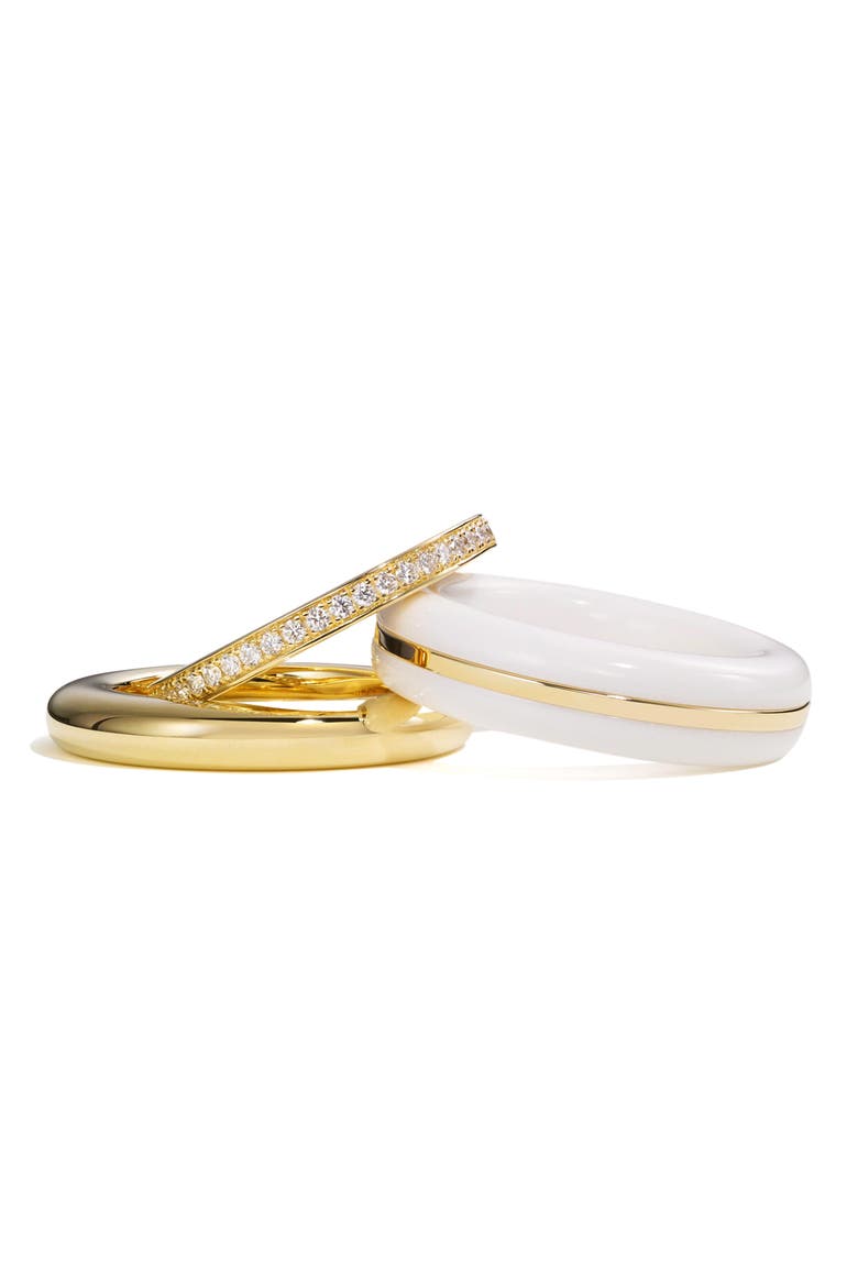Set of 3 Stack Rings, Alternate, color, WHITE