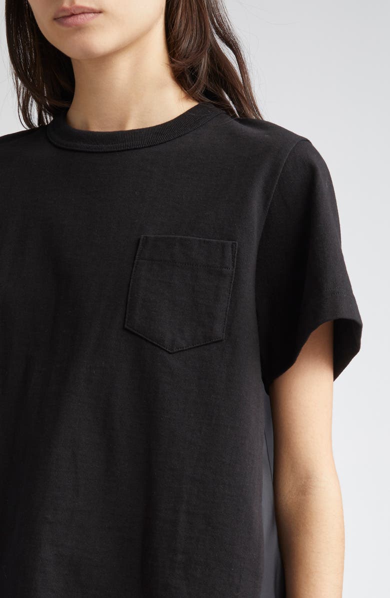 Sacai Mixed Media T-Shirt, Alternate, color, 